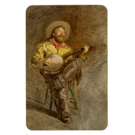 Singing Spain Cowboy w Banjo Spela Trail Sång Magnet