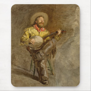 Singing Spain Cowboy w Banjo Spela Trail Sång Musmatta