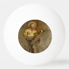 Singing Spain Cowboy w Banjo Spela Trail Sång Pingisboll