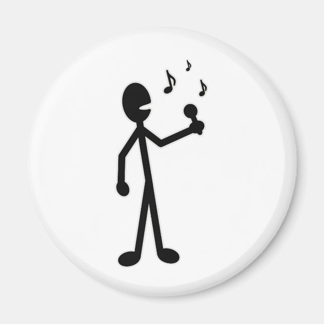 Singing Stick figur Magnet (Framsidan)