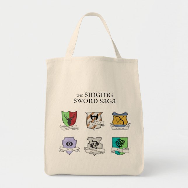Singing Sword Saga | Noble Houses Tote Bag Tygkasse (Framsidan)