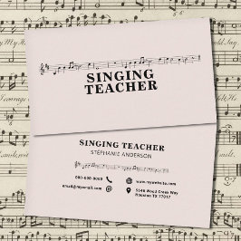 Singing Teacher - Music Lakan Visitkort