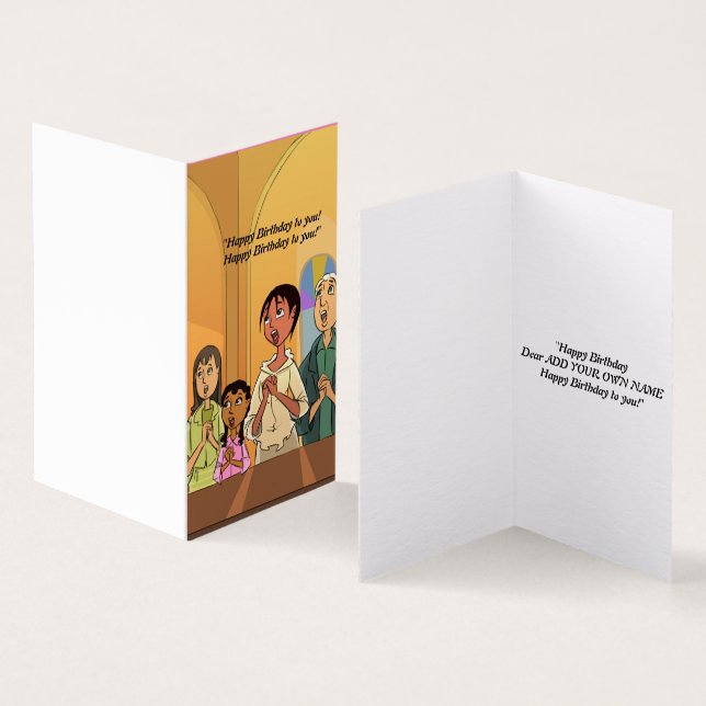 Singing Together Grattis på födelsedagen Kort (In- och utsida)