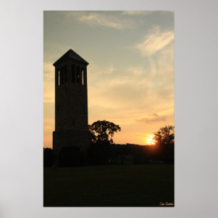 Singing Torn Sunset Print Poster