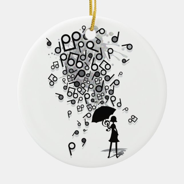 Singin's in Rain Julgransprydnad Keramik (Framsidan)