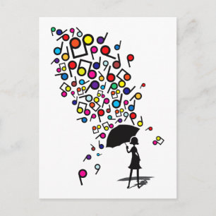 Singin's in Rain Vykort