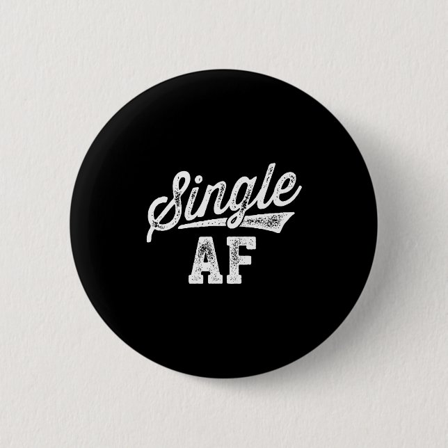 Single Af Funny Singles Awareness Day Anti-valenti Knapp (Framsida)