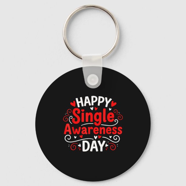 Single Awareness Day Funny Anti-valentine Humor De Nyckelring (Framsida)