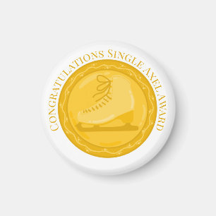 SINGLE AXEL AWARD Ice Sking Speciellare Achievemen Magnet