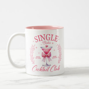 Single Babes Cocktail Klubb Två-Tonad Mugg