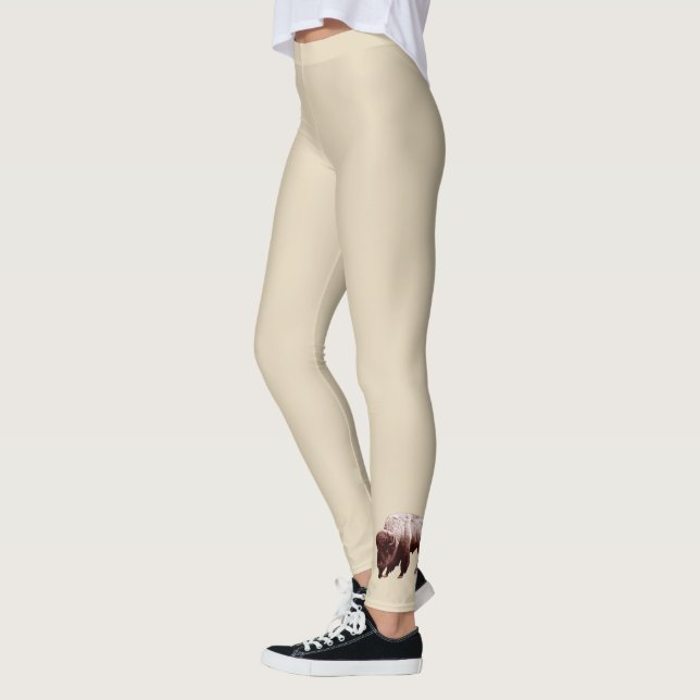 Single Beige Buffalo Leggings (Vänster)