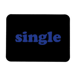 "single" blue brev black magnet