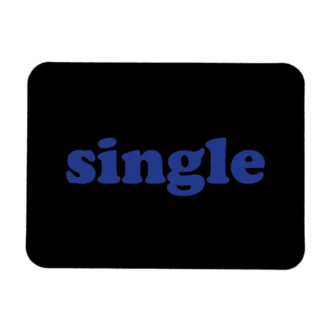 "single" blue brev black magnet (Horisontell)