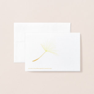 Single Dandelion Tuft Folierat Kort