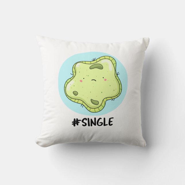#Single Funny Solo Cell Biology Pun Kudde (Framsida)