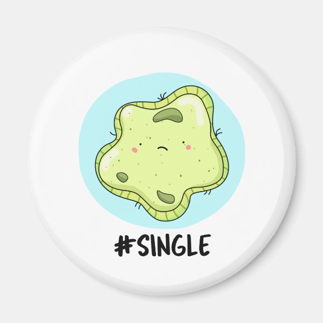 #Single Funny Solo Cell Biology Pun Magnet (Framsidan)