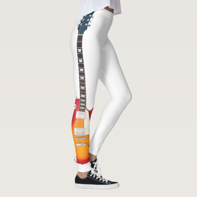 SINGLE ICONIC SUNBURST ELECTRIC GUITAR LEGGINGS (Höger)