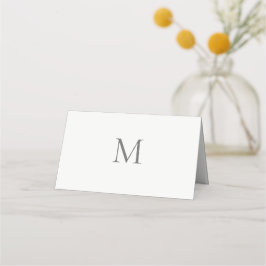Single Initial Civil Wedding Placeringskort