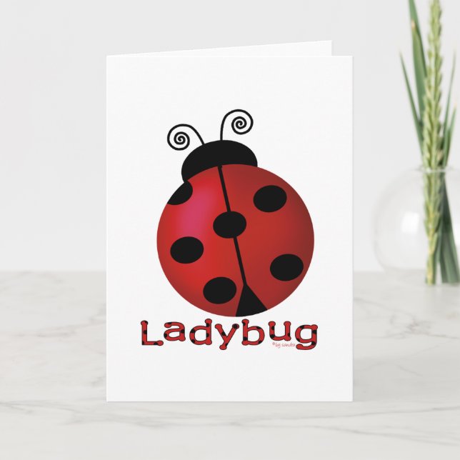 Single Ladybug Kort (Framsida)