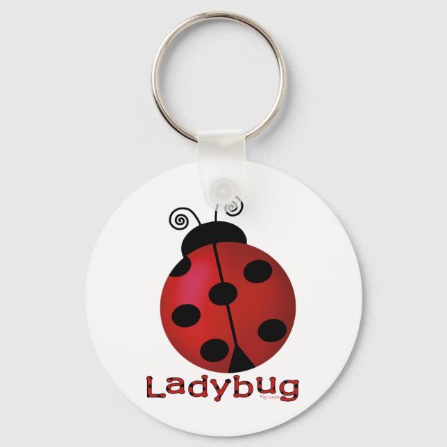 Single Ladybug Nyckelring (Framsida)