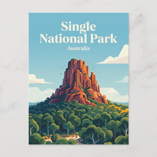 Single National Park Australien Vykort (Framsida)