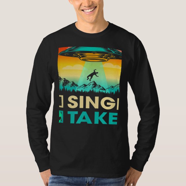 Single Or Taken  Alien UFO Valentine's Day Men Wom T Shirt (Framsida)