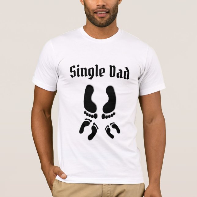 Single Pappa Roligt T Shirt (Framsida)