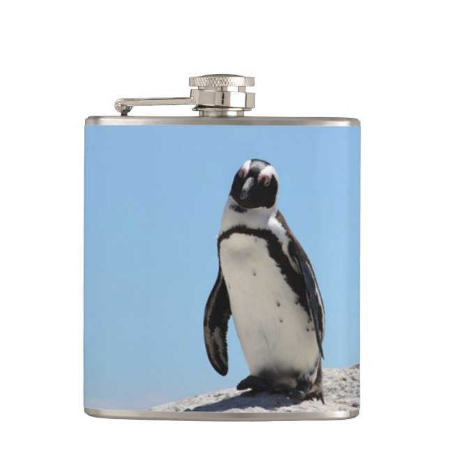 Single Penguin Blå himmel Fickplunta (Framsidan)