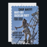 SINGLE PIRAT NAVIGATIONS FEST INVITATIONER INBJUDNINGAR<br><div class="desc">PIRAT TEMA SINGLE FEST ANPASSNINGSBREV FÖR BRÖLLLOP</div>