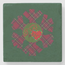Single Plaid Snowflake  Stenunderlägg