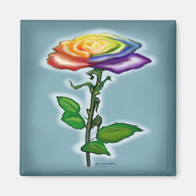 Single Rainbow Ro Magnet (Framsidan)