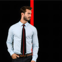 Single Red Rand på Black Tie