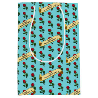 Single Red Rose Happy Valentine's Day 80s Retro