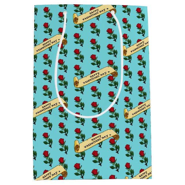 Single Red Rose Happy Valentine's Day 80s Retro (Framsidan)