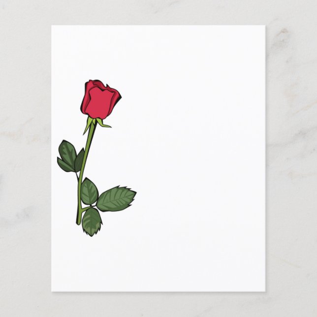 Single Röd ros (Framsida)