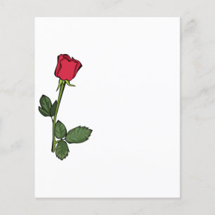 Single Röd ros