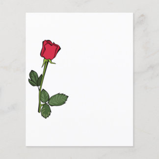 Single Röd ros