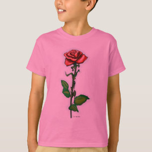 Single Röd ros T-shirt