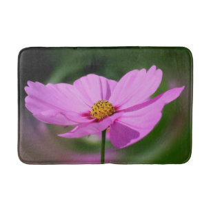 Single Rosa Cosmos Wildblomma Badrumsmatta