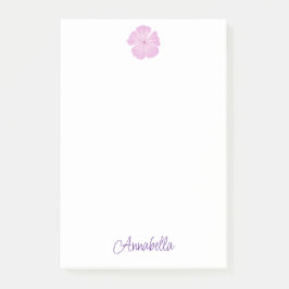 Single Rosa Lavatera Bloom Post-it Block