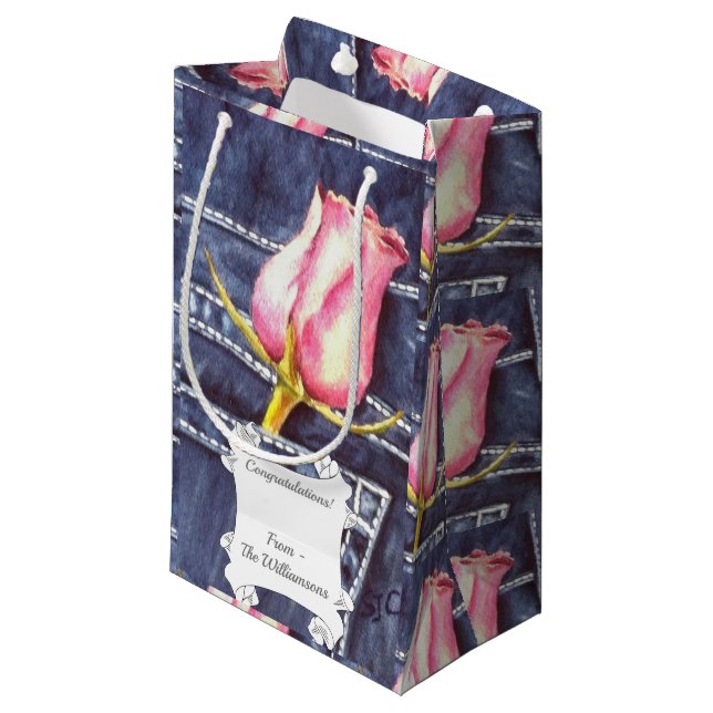 Single Rosa ros (Framsidan Vinklad)