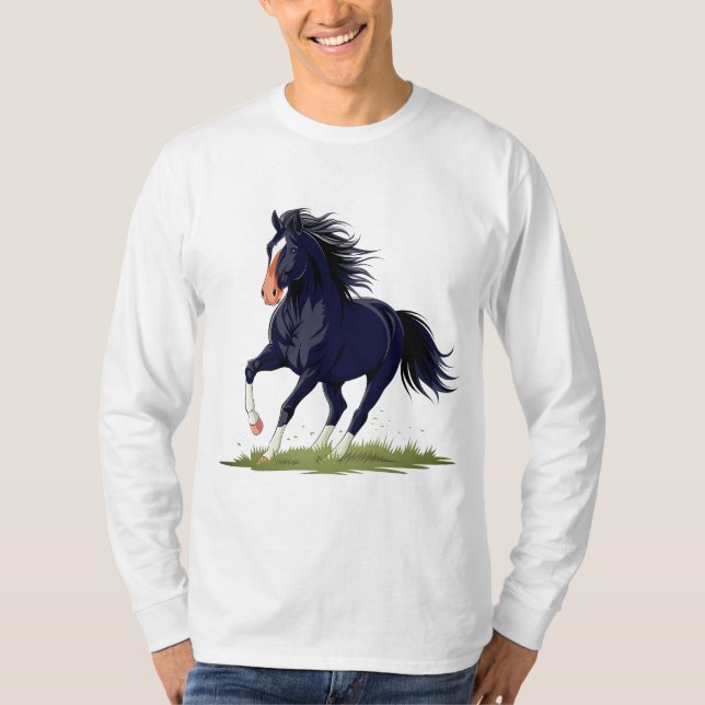 SINGLE RUNNING BLACK TIMME T SHIRT (Framsida)