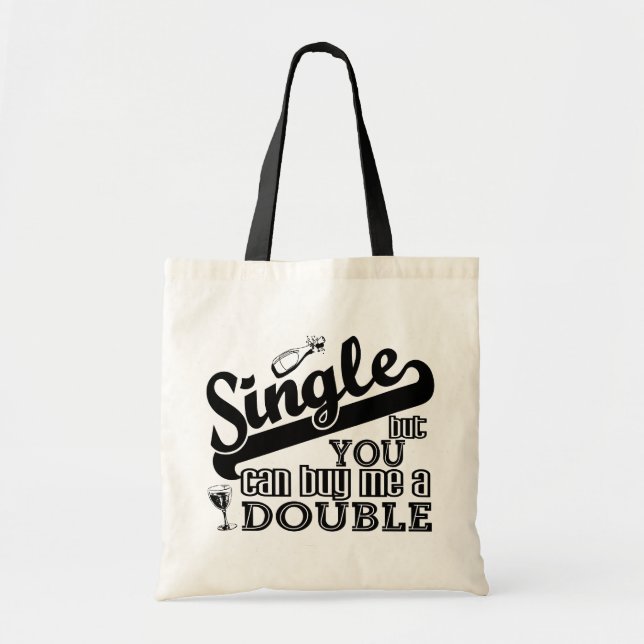 SINGLE-säck - välj stil & färg Tygkasse (Framsidan)
