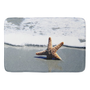 Single Starfish Tvättat Ashore Badrumsmatta