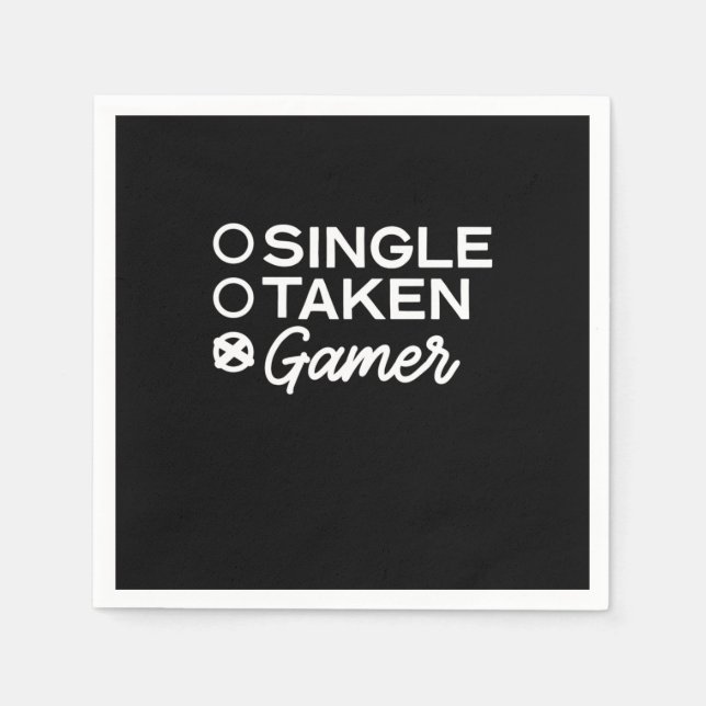 Single Taken Gamer Pappersservett (Framsidan)