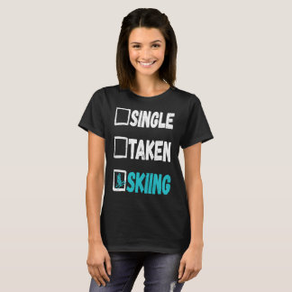 Single Taken Skiing Skier Winter Snö Sports T Shirt