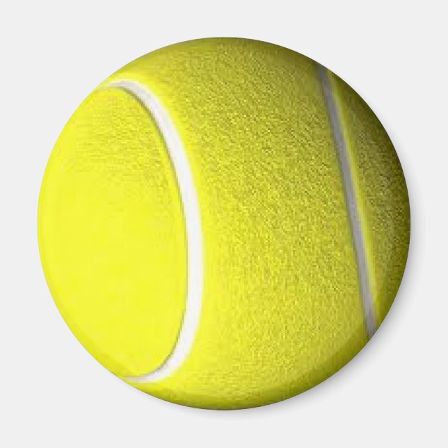 Single Tennis Boll Sports Magnet (Framsidan)