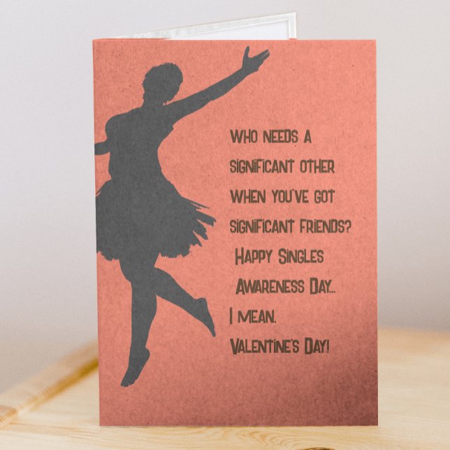Singles Awareness Day - Roligt Alla hjärtans dags- Kort (Singles Awareness Day - Funny Valentine's Day Card
)