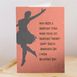 Singles Awareness Day - Roligt Alla hjärtans dags- Kort