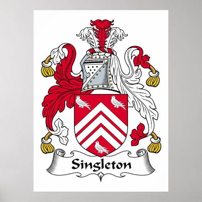 Singleton Family Crest Poster (Framsidan)